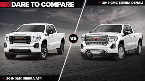 2019 Gmc Sierra At4 Vs 2019 Gmc Sierra Denali In Edinburg Tx Bert