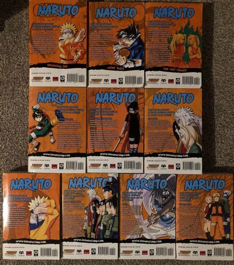 Naruto 3 In 1 Omnibus Manga Set Volumes 1 30 10 Books Total English