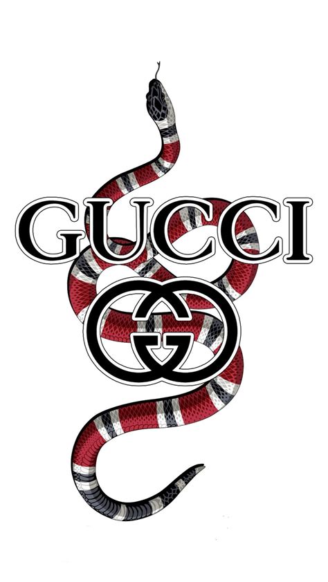 Gucci Inspired Printable Logo Snake Vector Vintage Style Art Design Hi
