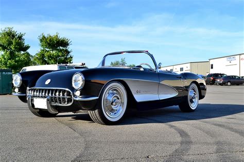 200000 Custom Black 1957 Corvette Gets Topped With Pinnacle Souveran