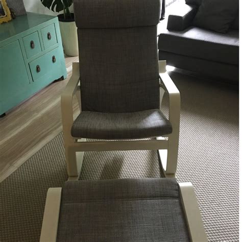 Ikea Poang Rocking Chair And Matching Footstool Furniture And Home