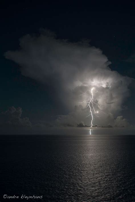 Ocean Lightning By Andre Kleynhans Night Photography Lightning