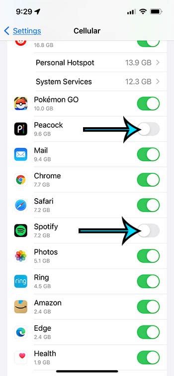 How To Disable Cellular Data Usage For An App On An Iphone 13 Master