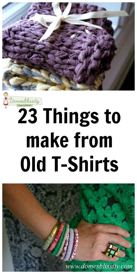 23 Things To Make From Old T Shirts Tee Shirt Crafts