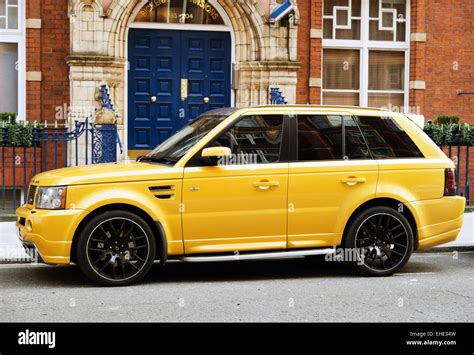 Range Rover Sport In Stunning Yellow Color Bickenhall Street London