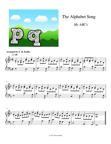 Piano music with letter notes. The Alphabet Song Sheet music for Piano (Solo) | Musescore.com