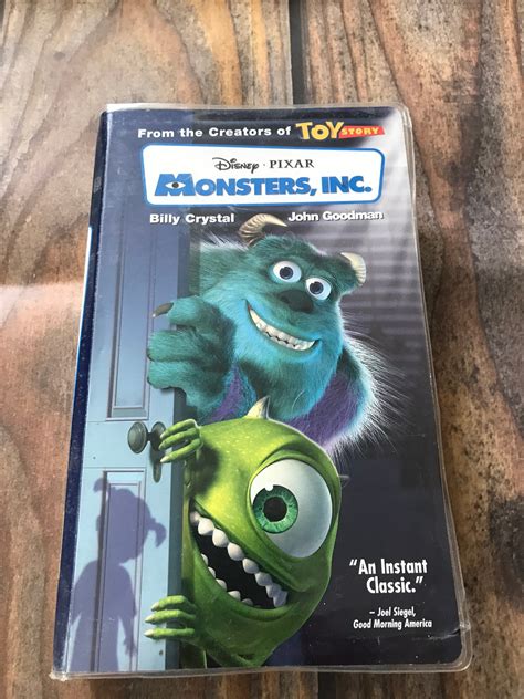 disney pixars monsters inc vhs movie tape etsy nederland