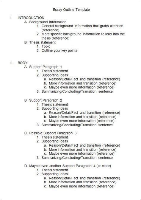 The concepts are organized and described in terms of a modified set of heilmeier catechism questions. Outline Template - 11+ Download Free Documents in PDF ...