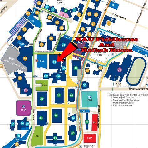 Northern Arizona University Campus Map Car Interior Design