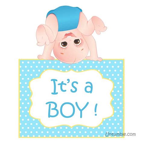 Baby Announcement Theme Its A Boy