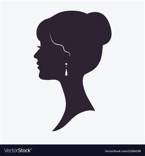 Woman Face Silhouette Vector Face Silhouette Silhouette Face Woman
