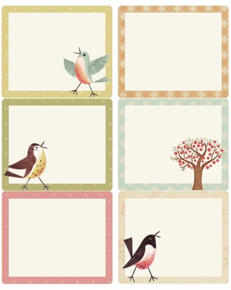 306 free printable labels, including mailing labels, return address labels, and canning labels that you can download and print for free. Sweet Birds address, shipping & round labels | Free ...