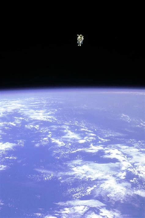 Perhaps The Most Terrifying Space Photograph To Date Astronaut Bruce