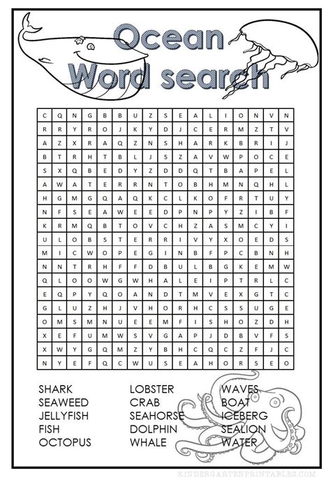 12 Under The Sea Word Search Printables