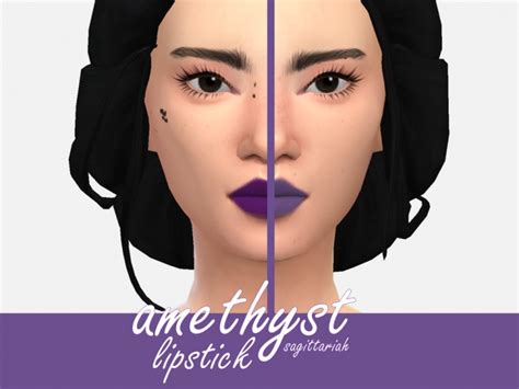 Amethyst Lipstick By Sagittariah At Tsr Sims 4 Updates