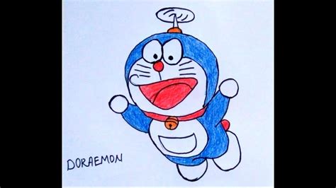 Tutorial Cara Mudah Menggambar Doraemon Dan Mewarnai Menggunakan Cat