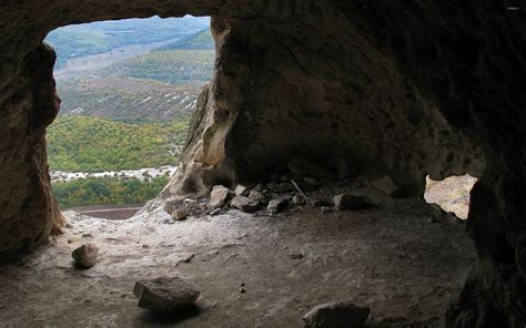 Inside Of Rocky Cave Cliff Wallpaper Nature Wallpapers 37693