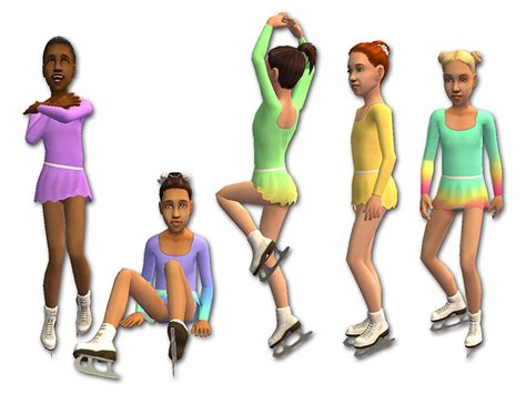 Mod The Sims Figure Skating Costumes For Girls