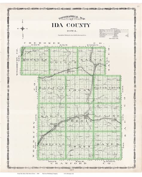 Ida County Iowa 1904 Iowa State Atlas 66 Old Maps