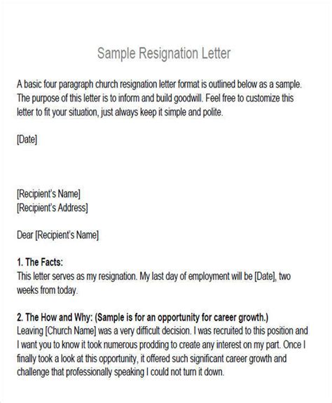 Free 6 Membership Resignation Letter Samples And Templates In Pdf Ms Word