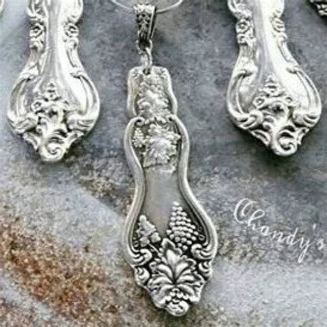 Spoon Necklace Spoon Jewelry Up Cycled Silverware Fork Etsy