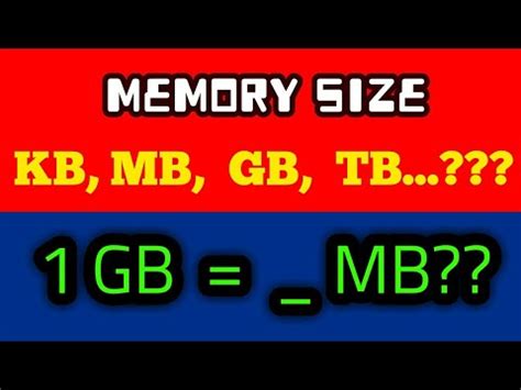 Bit Byte KB MB GB TB PB Computer Memory Size 1 Gb Equals To
