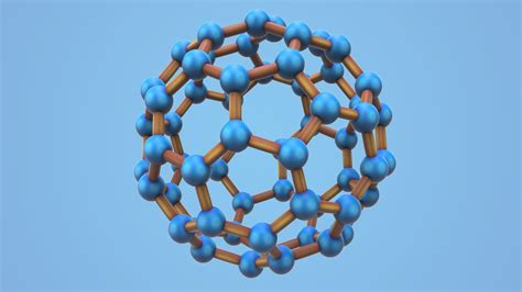 Carbon Structure Fullerene 3d Model Cgtrader