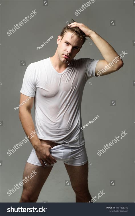 Sexy Man Underwear Muscular Male Model Stockfoto 1197298342 Shutterstock