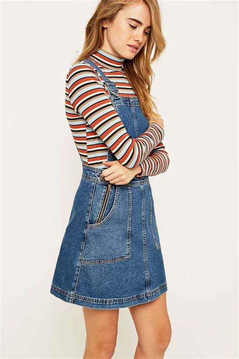 Blue Denim Dungaree Dress Denim Dungaree Dress Urban Dresses