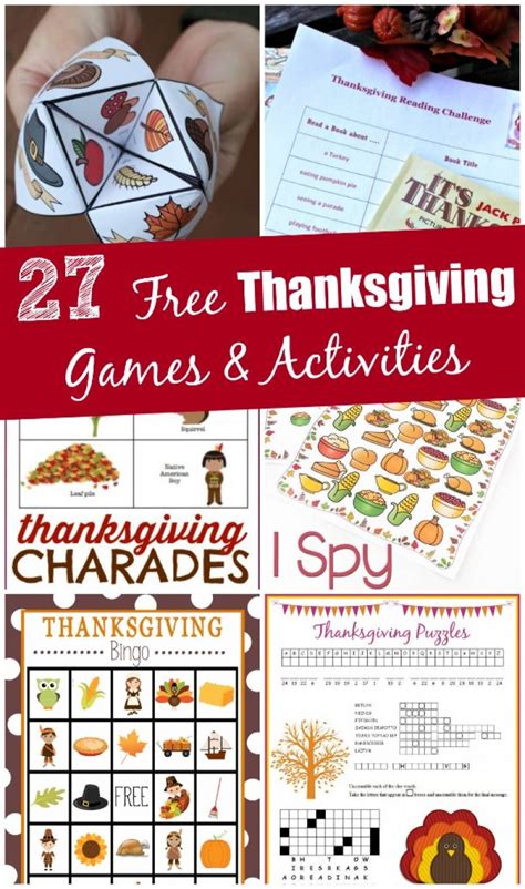27 Free Thanksgiving Games And Activities Printable Edventures With Kids