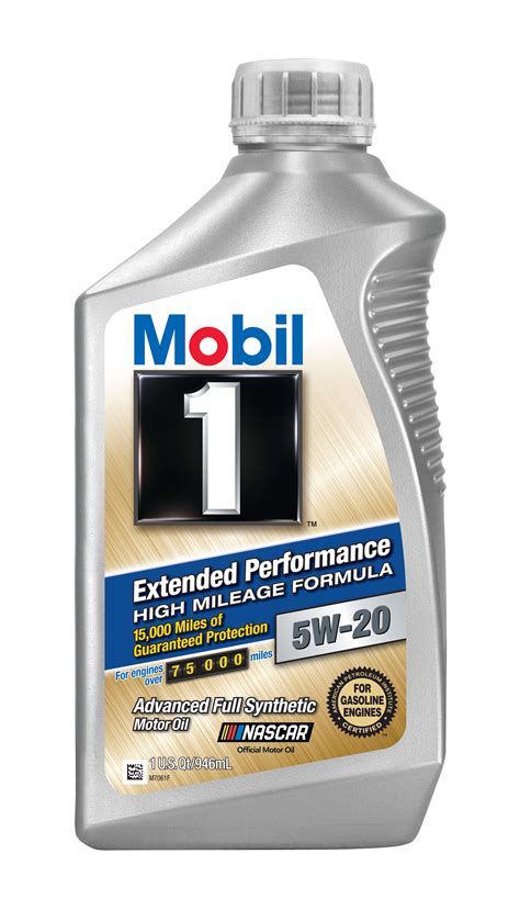 Mobil 1 Extended Performance High Mileage Full Synthetic Motor Oil 5w