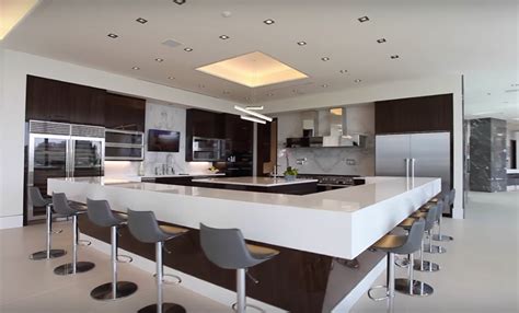 Billionaire Modern Mansion Kitchen Kitchen Ideas