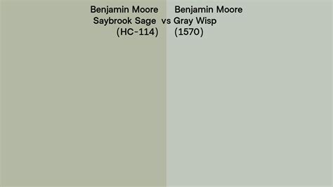 Benjamin Moore Saybrook Sage Vs Gray Wisp Side By Side Comparison