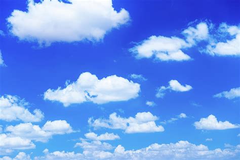 Blue Sky With Clouds Dark Blue Sky Clouds Texture Stock Photo