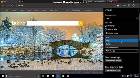 How to make Bing your Homepage in Microsoft Edge!!! - YouTube