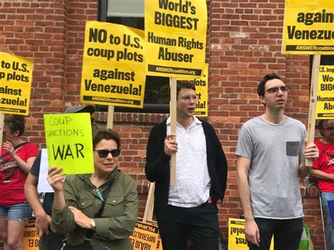 Protests Continue Outside Venezuelan Embassy Building In Dc Wtop News