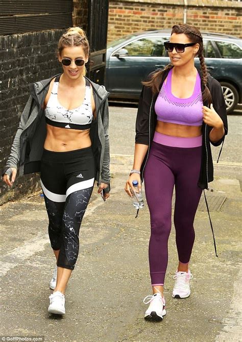 Jessica Wright Shows Off Impressively Toned Abs In Skimpy Sports Bra