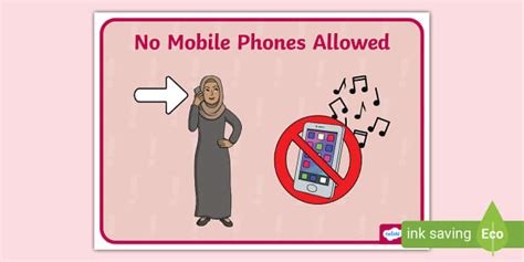 No Mobile Phones Sign Poster Sign Twinkl Teacher Made