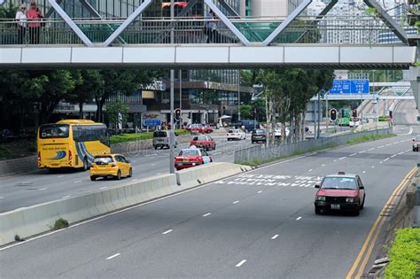 Freeway Road Car Traffic In Hong Kong Editorial Image Image Of Large