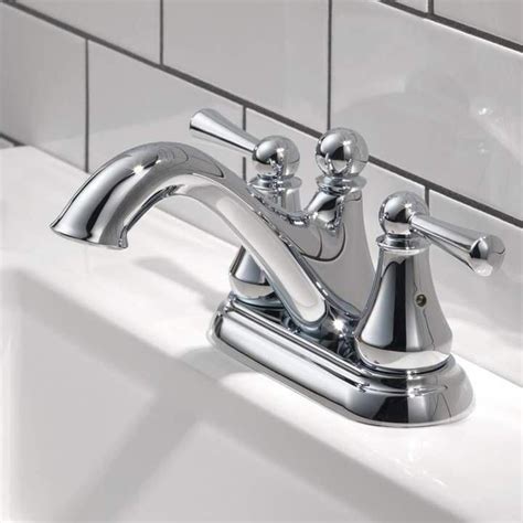 A touchless bathroom faucet or also called as motion sensing faucet, electronic faucet or typical faucet drillings include centerset, widespread, and single hole. Delta Haywood Centerset Bathroom Faucet with Optional Pop ...