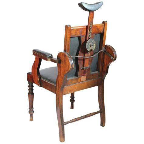 The delivery partner will email and/or call you at least one day in advance to arrange a delivery time. Unique Antique American Leather and Wood Adjustable Chair ...