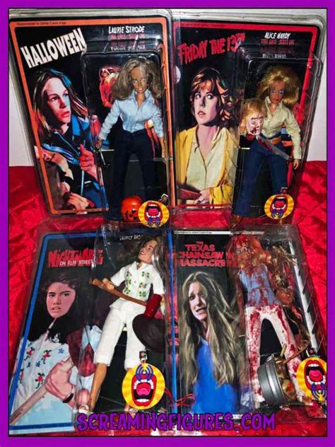 New Horror Action Figures From Screaming Figures 8 Inch Mego Style