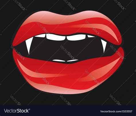 vampire lips royalty free vector image vectorstock