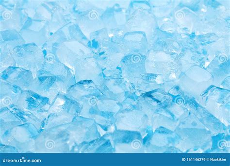 Winter Blue Ice Cube Texture Or Natural Cold Background Stock Image