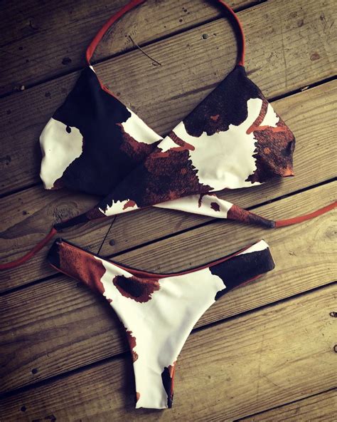 Cowhide Swimsuit Swimsuits Outfits Cute Swimsuits Swimsuits