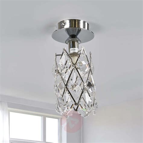 Glass pendants are extremely versatile. Charlene Ceiling Light Narrow Chrome-Plated | Lights.co.uk