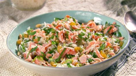 Tangy Sweet Salmon And Rice Salad Recipe Martha Stewart