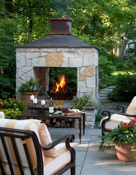 20 Outdoor Fireplace Ideas Outdoor Fireplace Patio Backyard