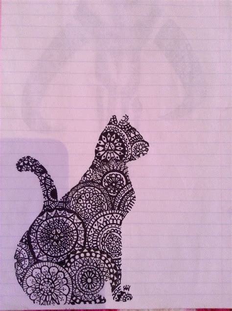 Zentangle Cat By Shmimily Artwork Art Creative