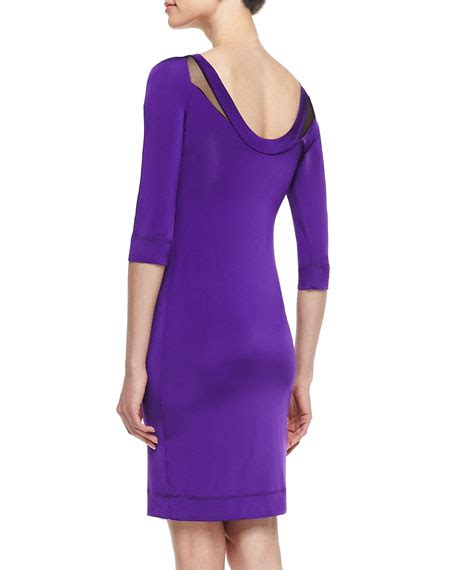 Just Cavalli 34 Sleeve Jersey Dress